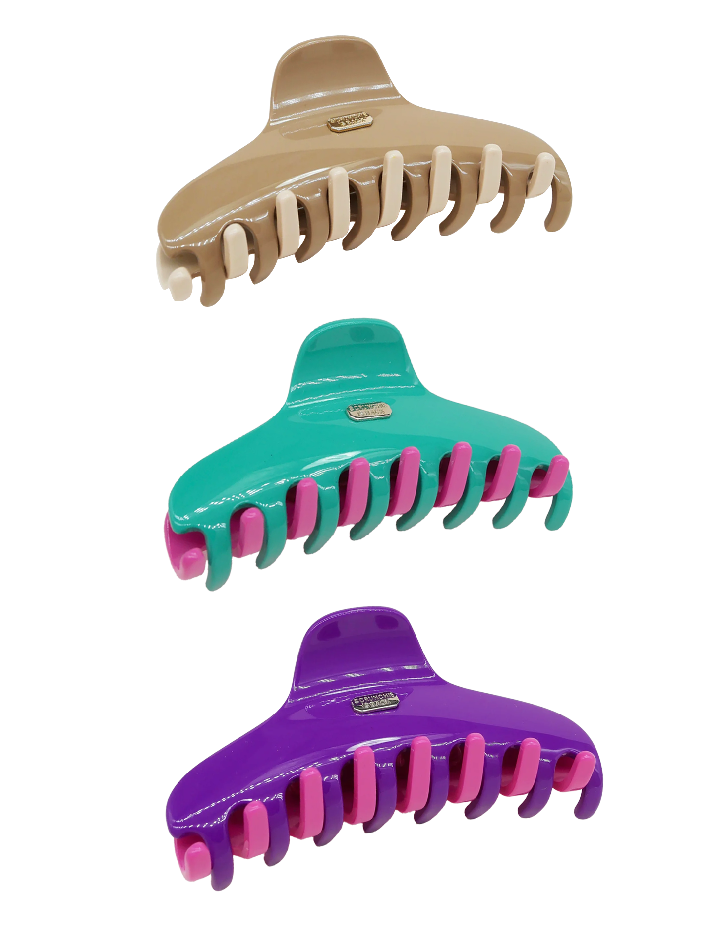 Large Margaux claw clip, 3 colour duos