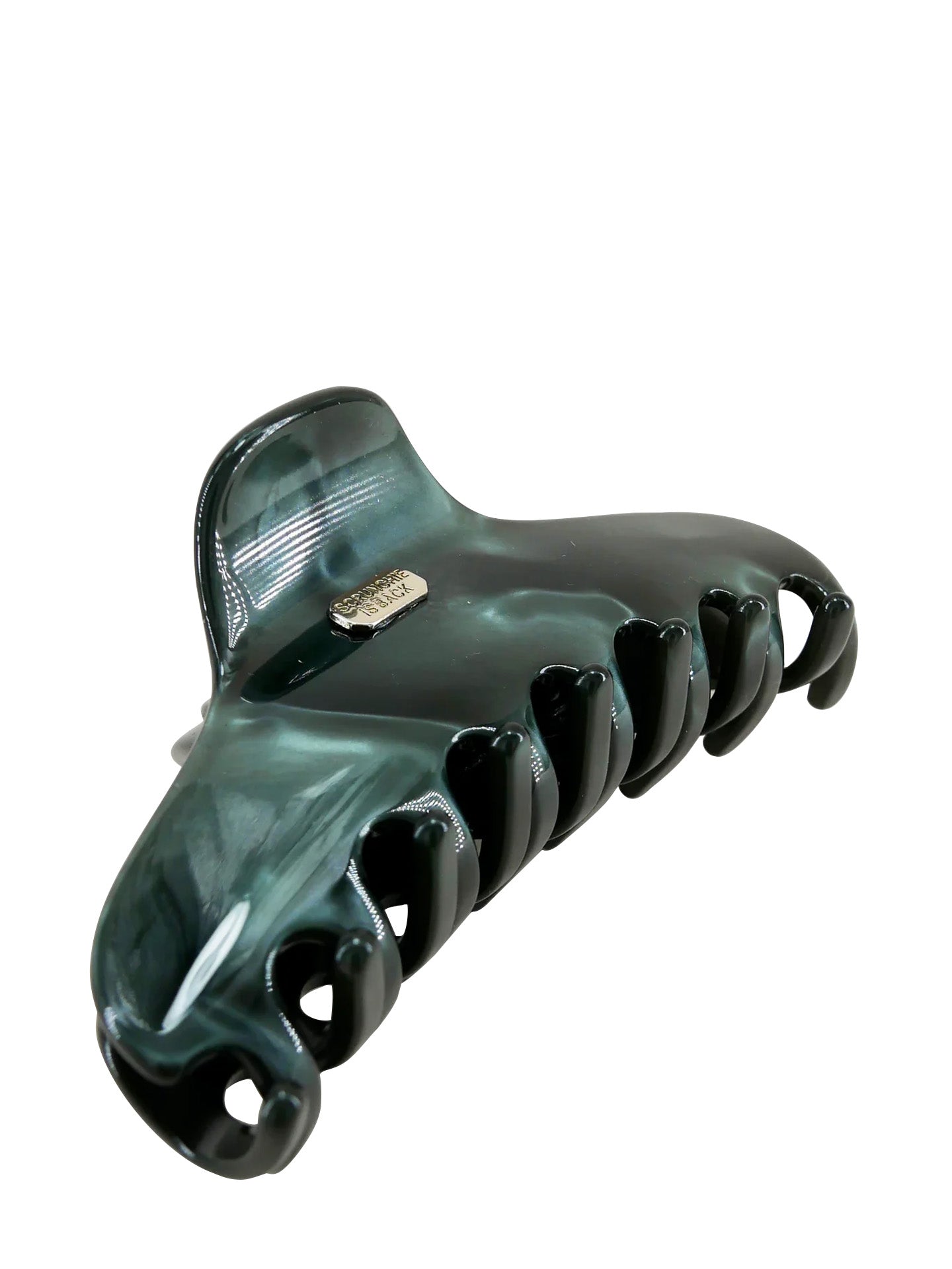 Large Dark Pearly Green Margaux claw clip