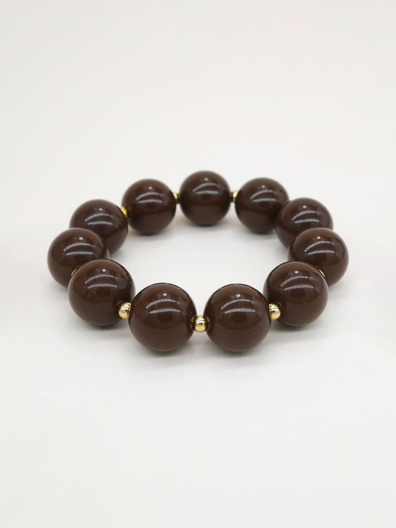 Round coloured pearl hair tie bracelets, 9 colours