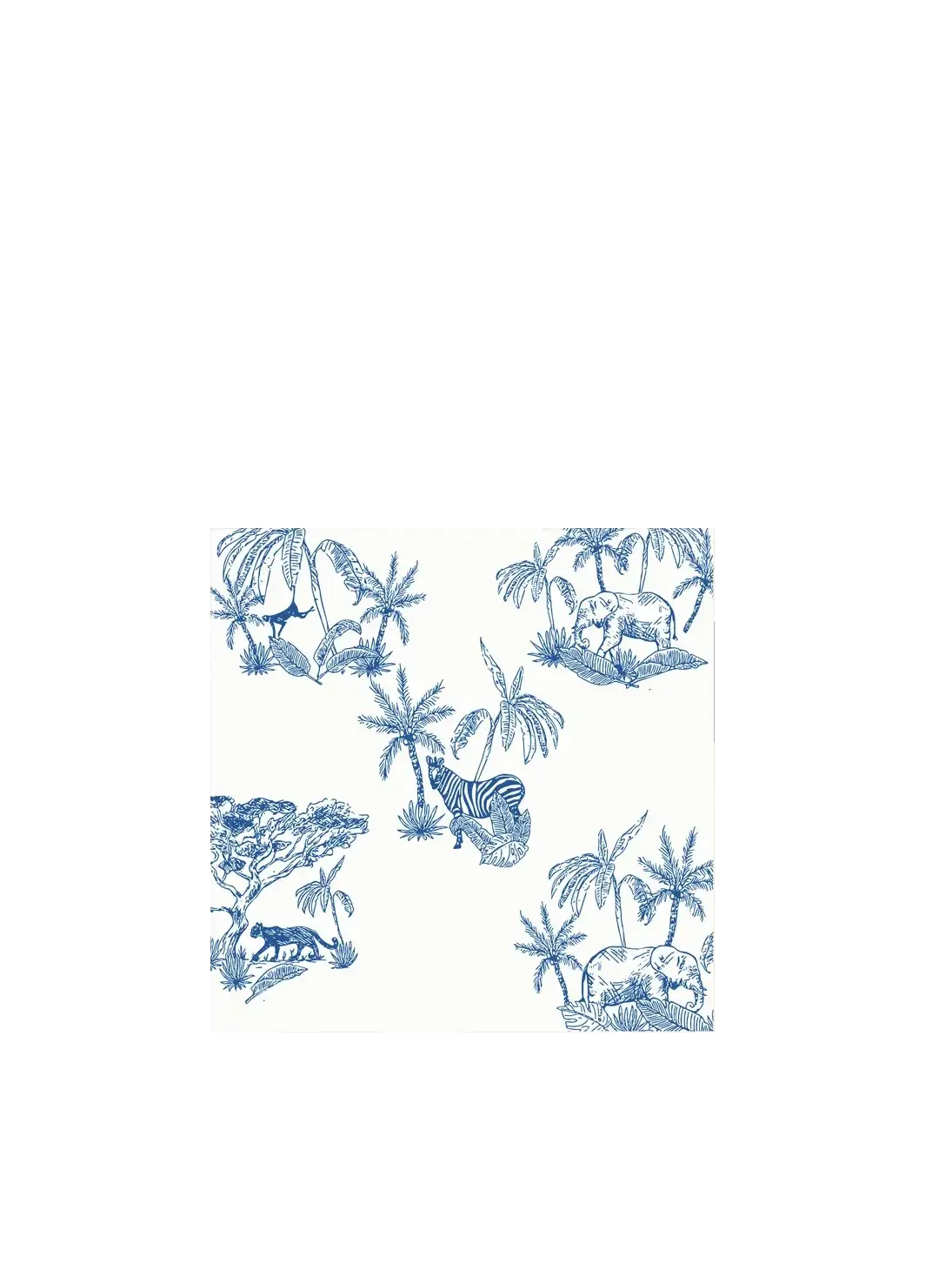 Cocktail napkins (25x25cm), Toile de Jouy