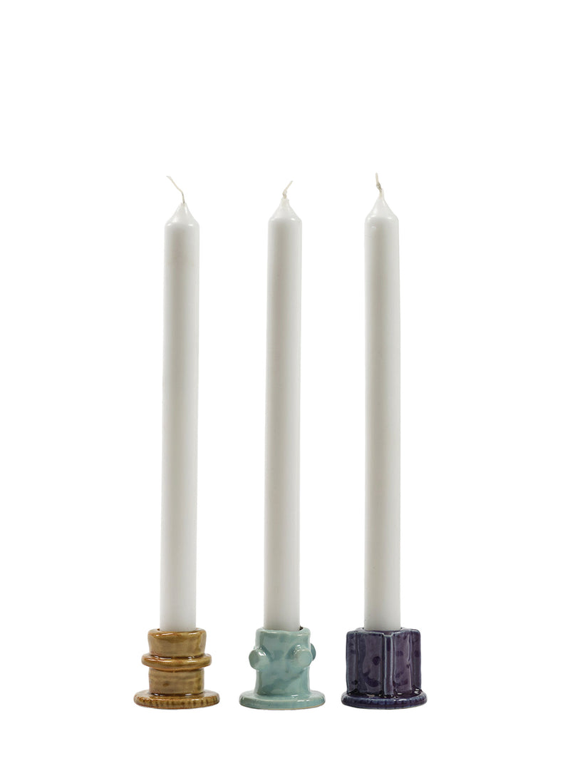 Molly 01 ceramic candle holder, 3 colours
