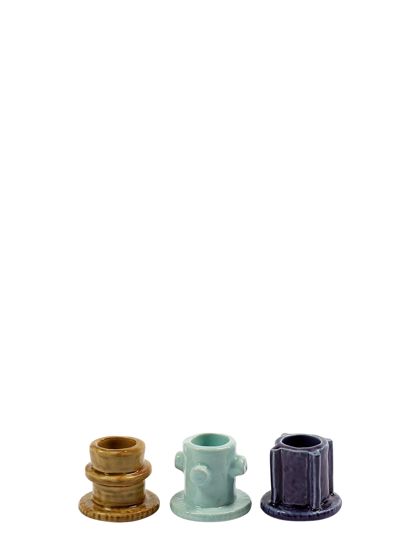Molly 01 ceramic candle holder, 3 colours