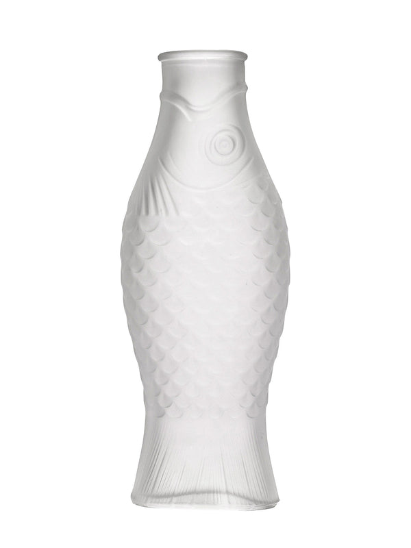Fish & Fish bottle, frosted white