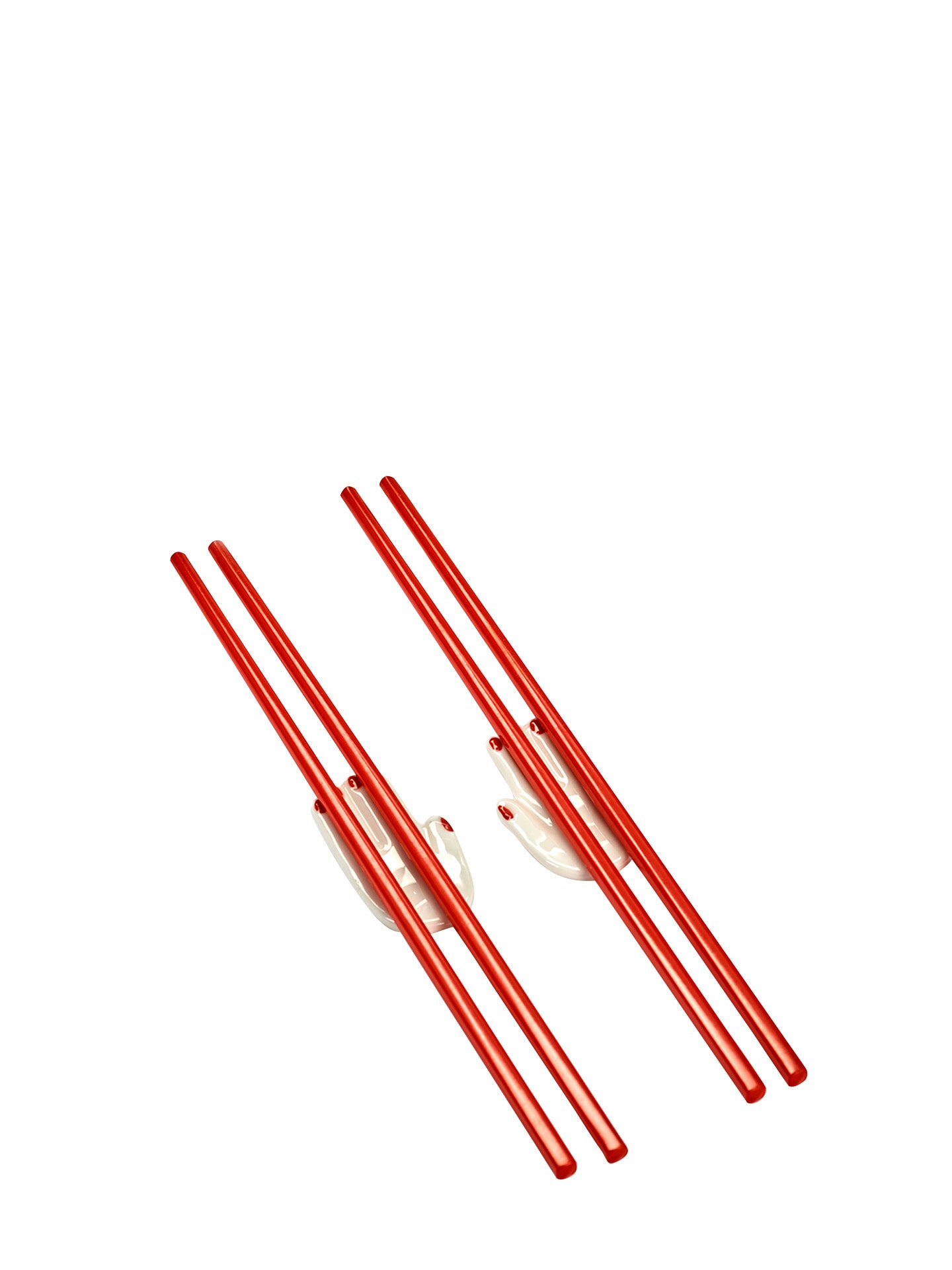Table Nomade chopsticks set with holder, red