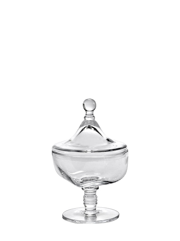 Josephine small treat jar w/ lid N°02, clear (Kris Van Assche)