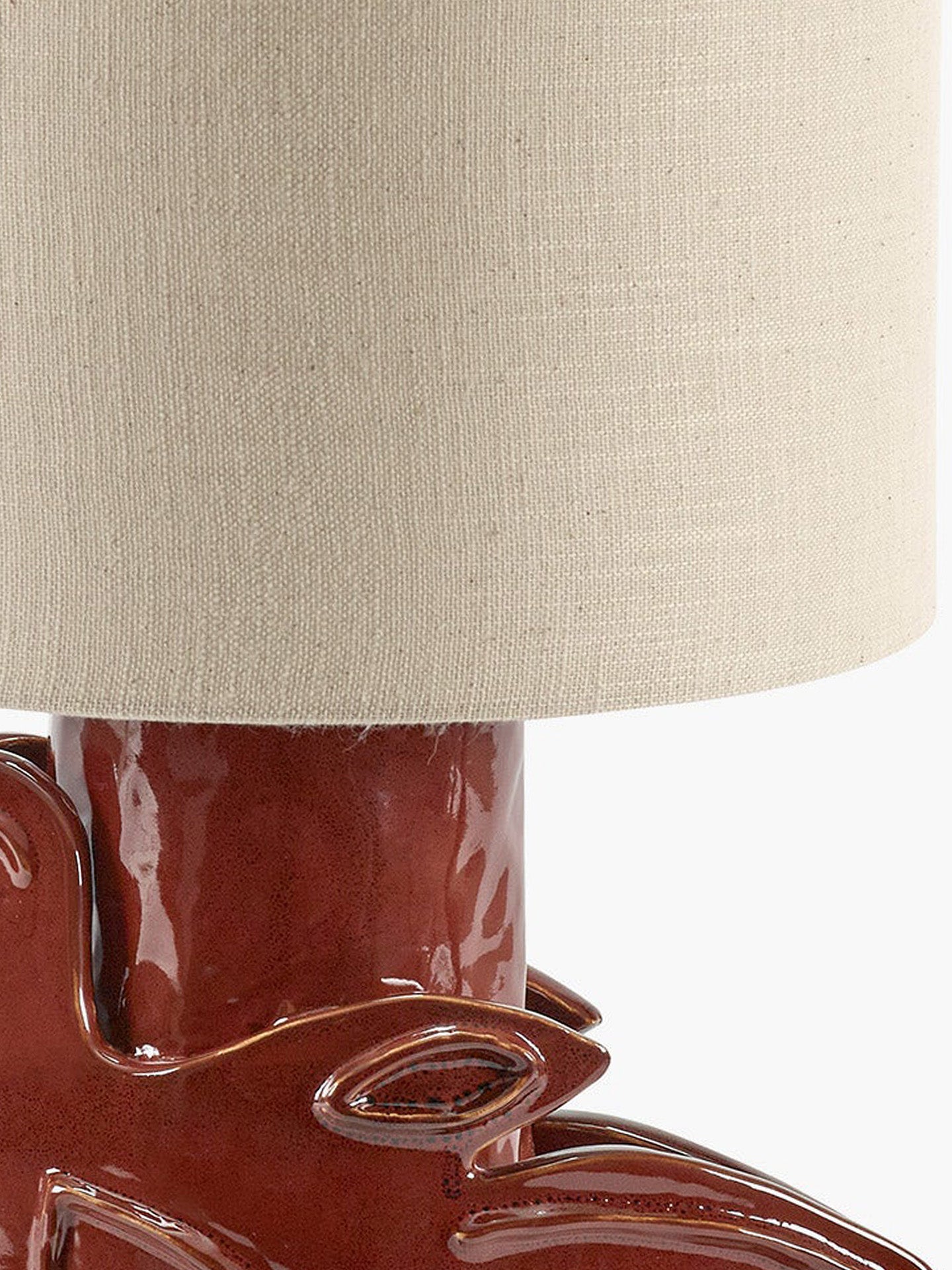 Paloma ceramic table lamp, red