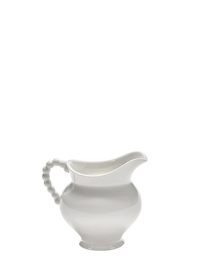 Milk jug Perle Fine, white (10,5cm)