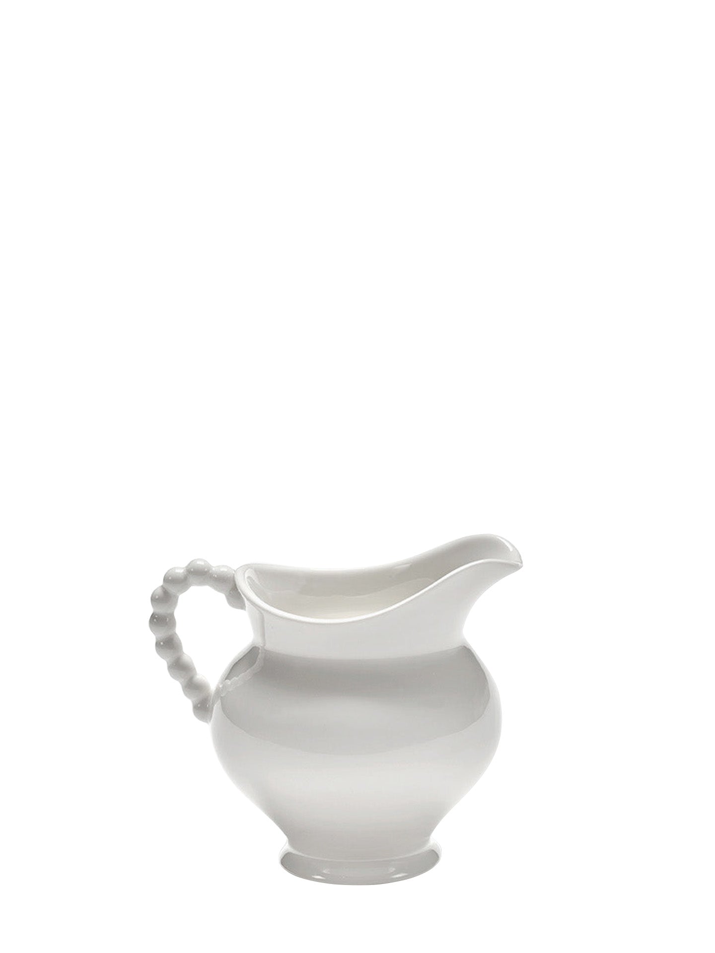 Milk jug Perle Fine, white (10,5cm)