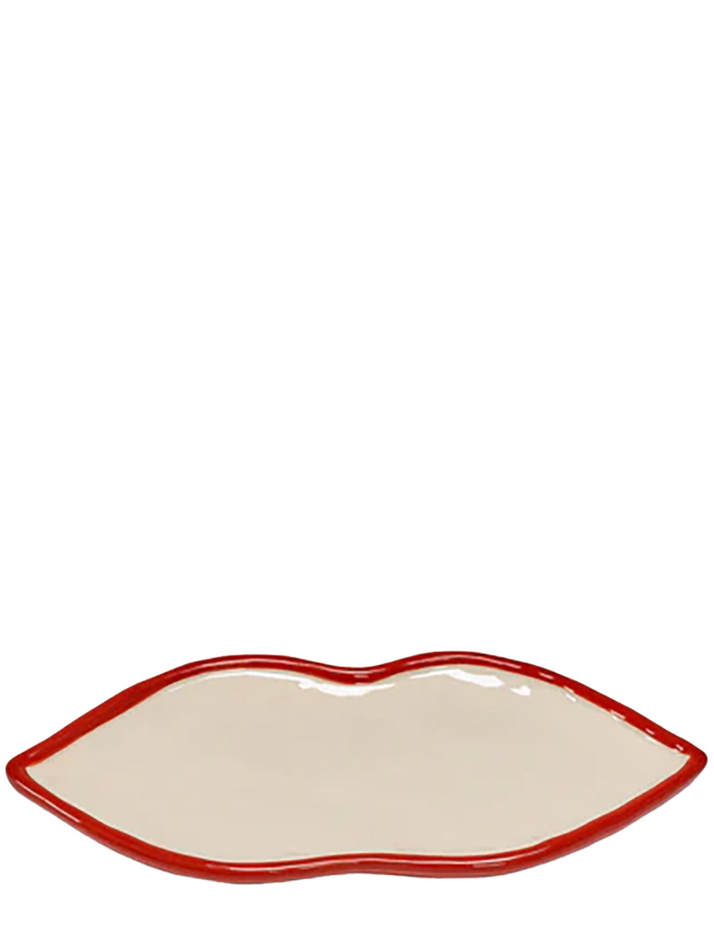 Lips serving dish, red & white (25,5cm)