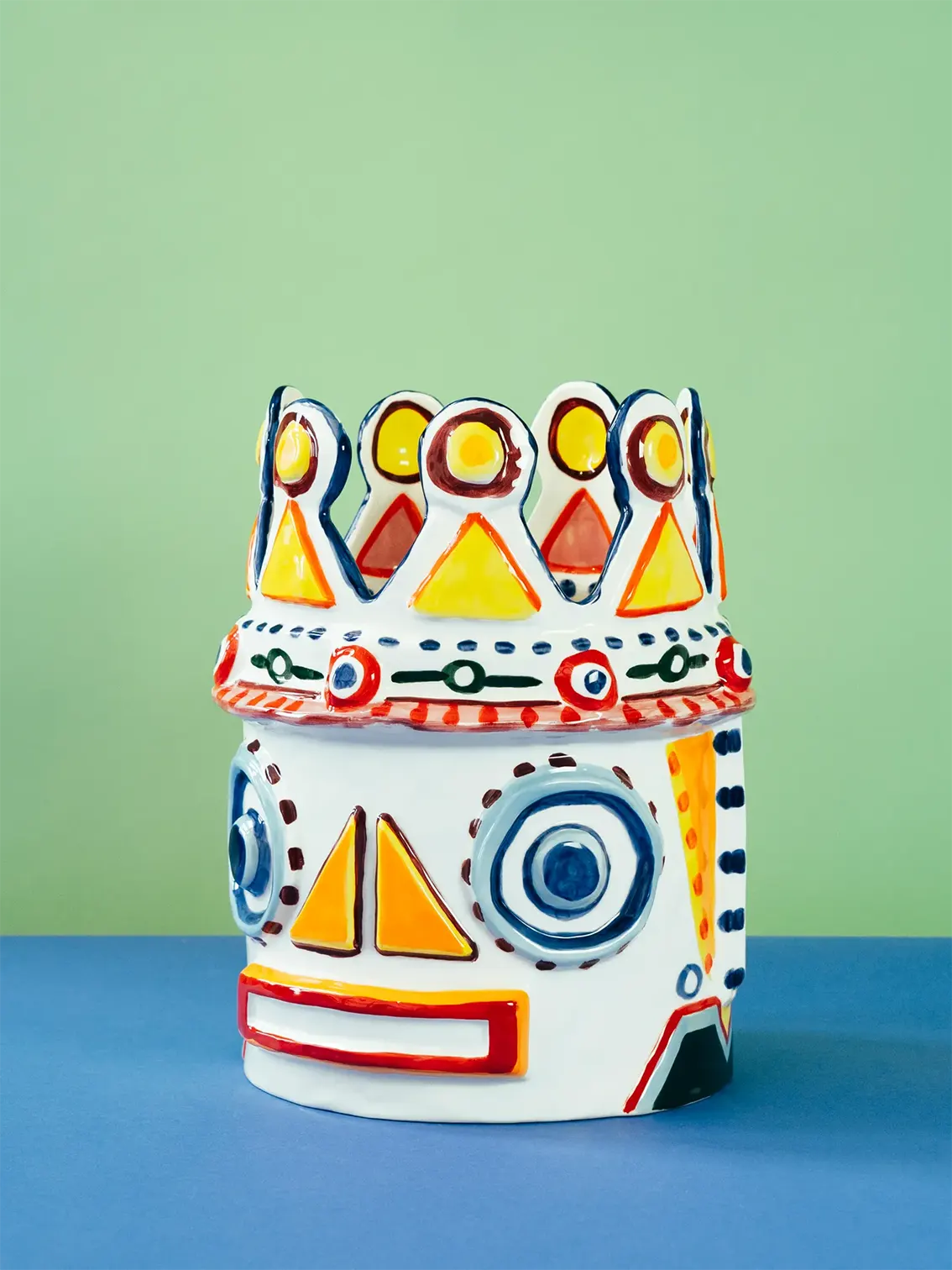 Serax, Hand-Painted Vase 02, Sicily by Ottolenghi