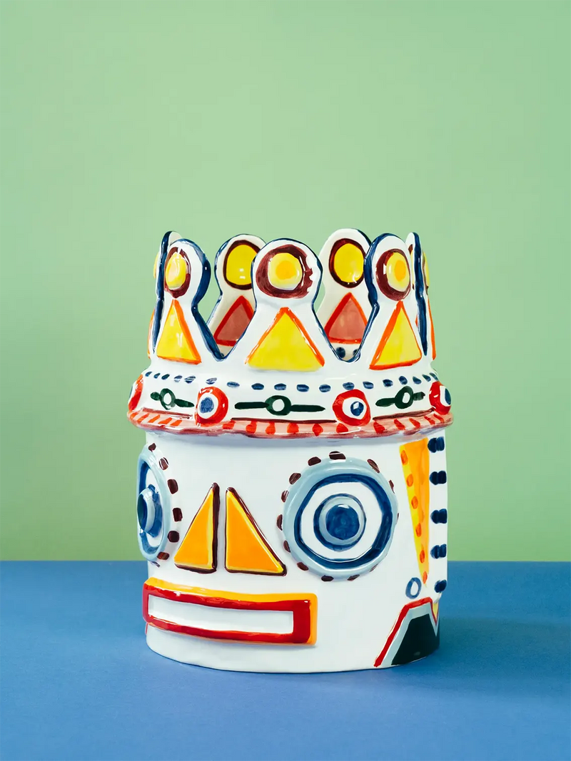 Serax, Hand-Painted Vase 02, Sicily by Ottolenghi