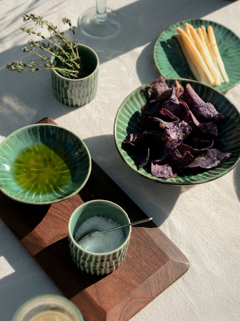 Verde Lanza small serving plate (22cm), green