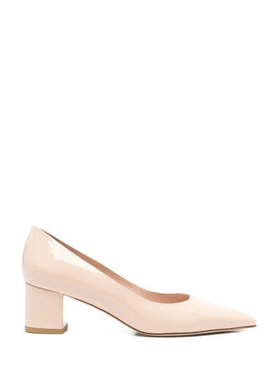 Stuart power block heel (50mm), beige patented