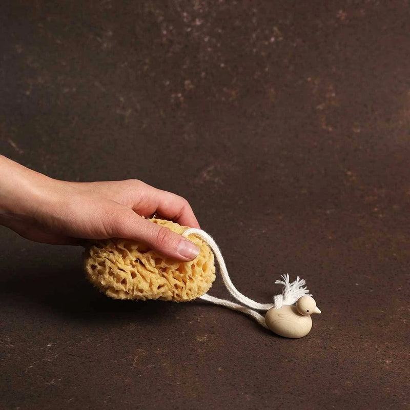 Bath sponge with duck