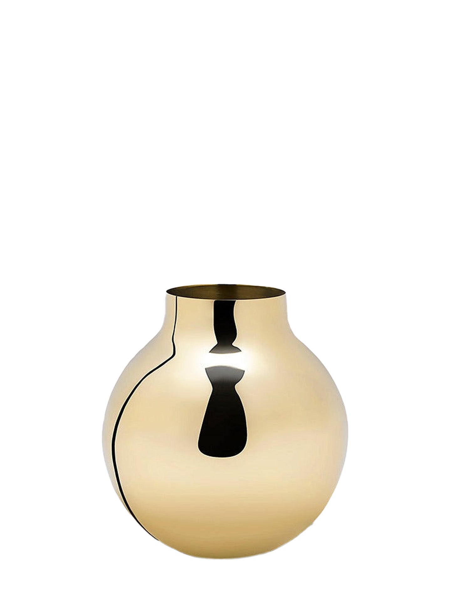 Boule large vase, brass