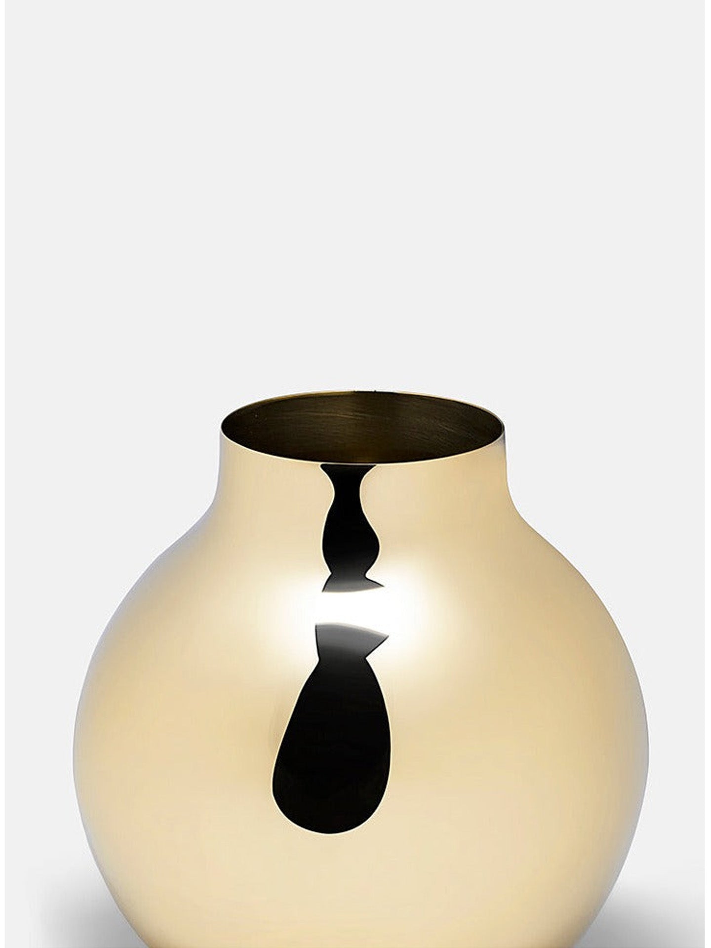 Boule large vase, brass