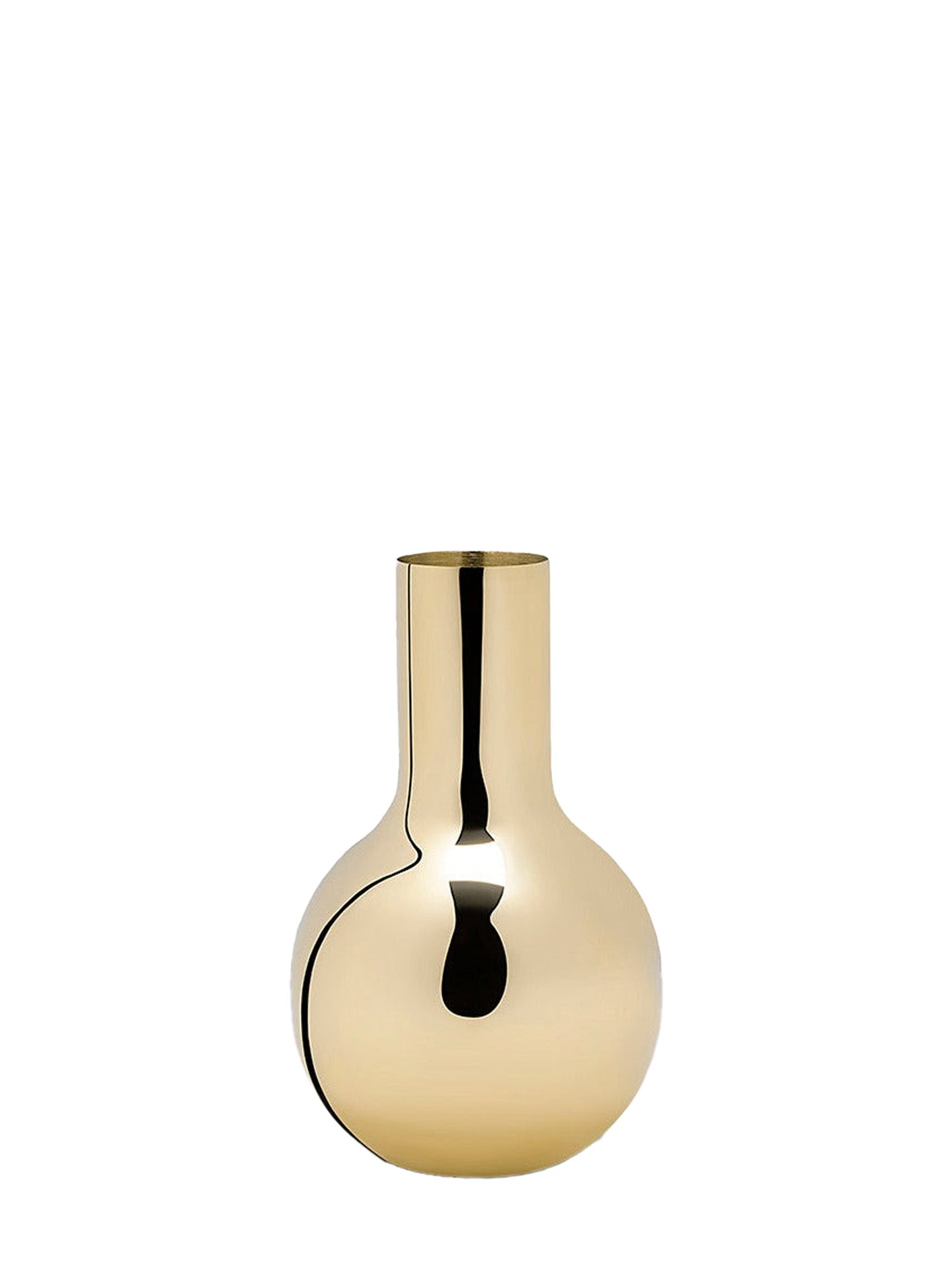 Boule small vase, brass