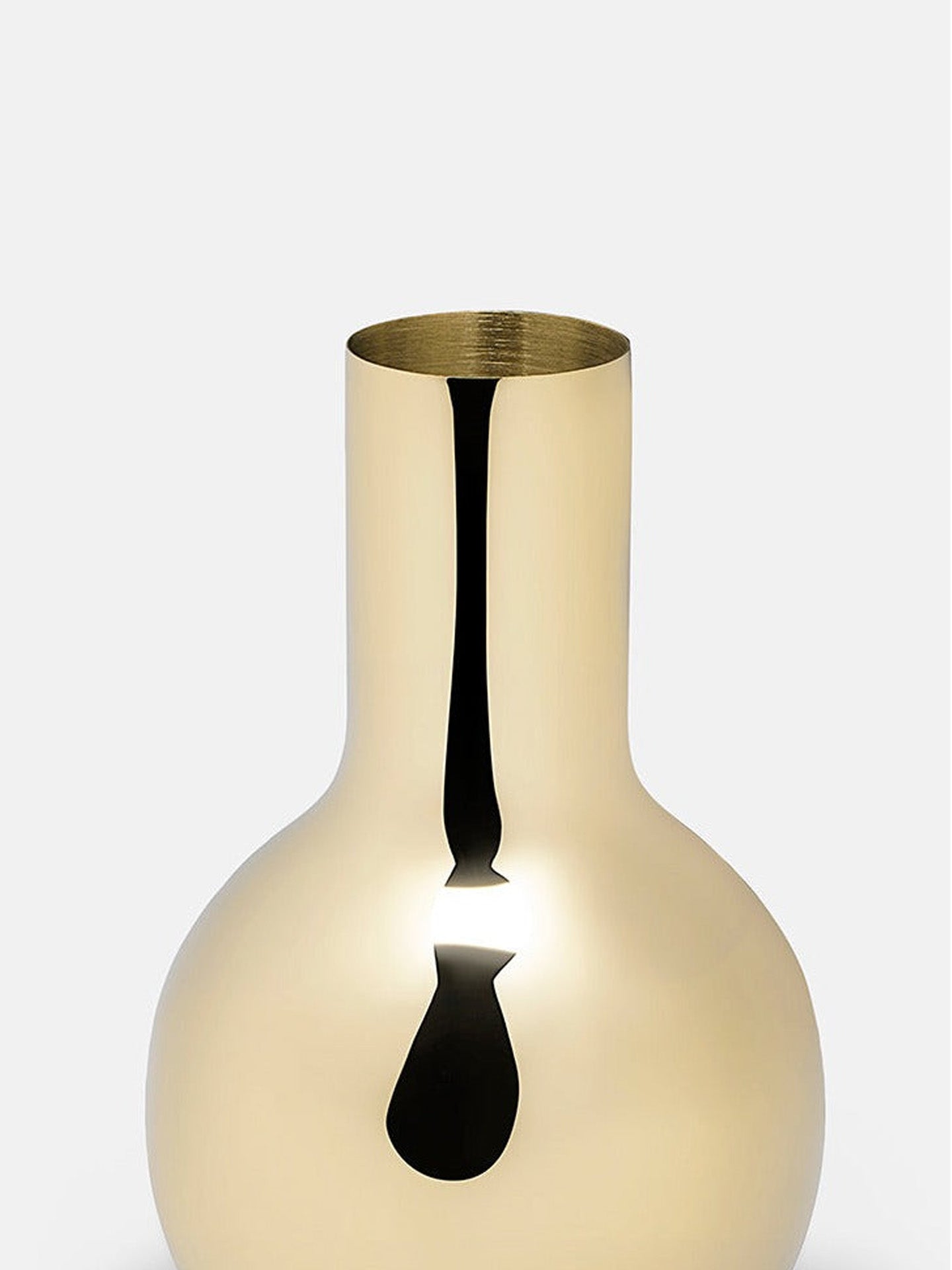 Boule small vase, brass