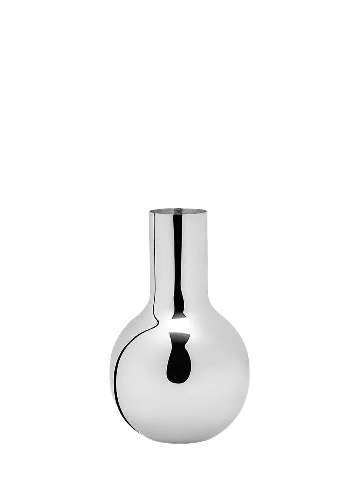 Boule small vase, silver plated