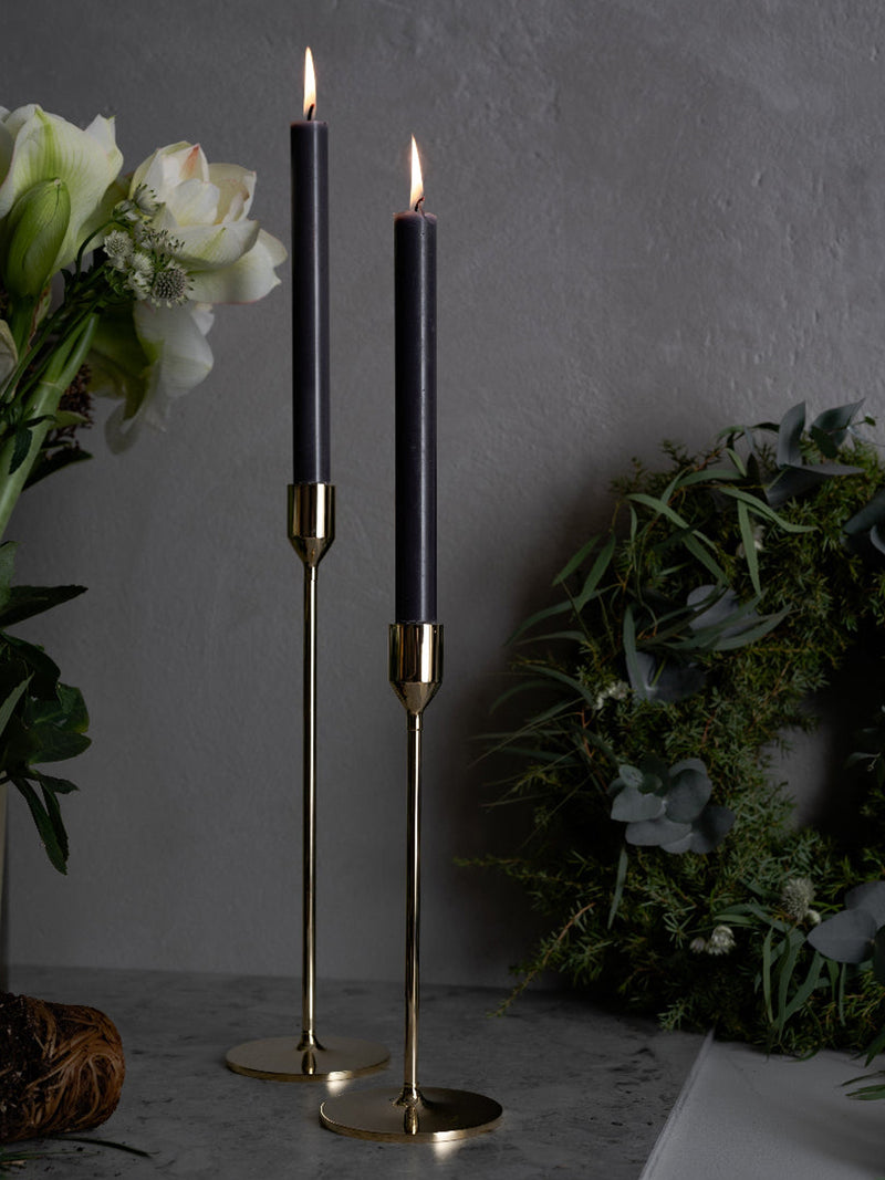 Nattlight large candlestick, brass