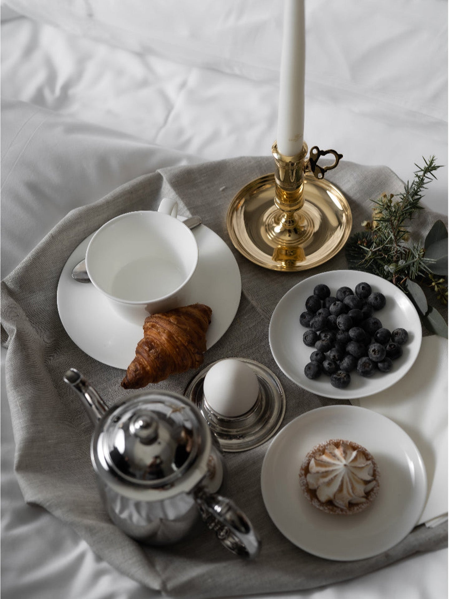 Office candlestick, brass