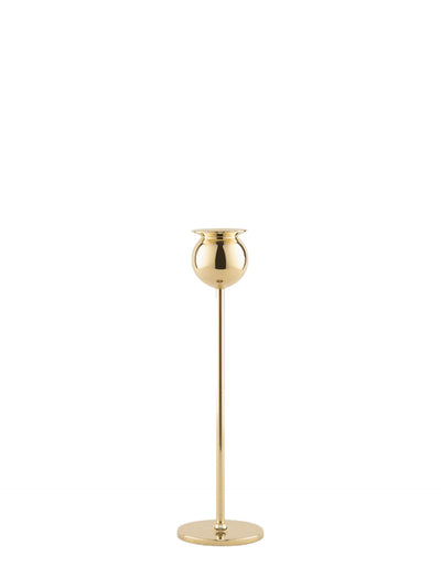 Tulip medium candlestick, brass