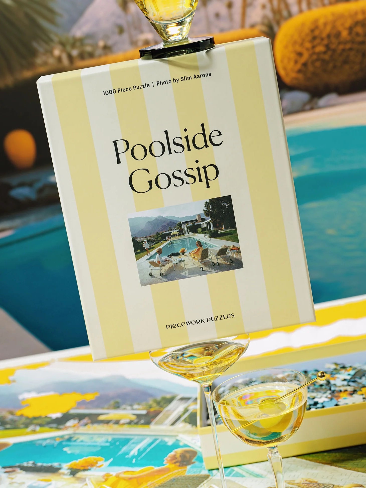 Poolside gossip Slim Aarons collab puzzle (1000 pieces)