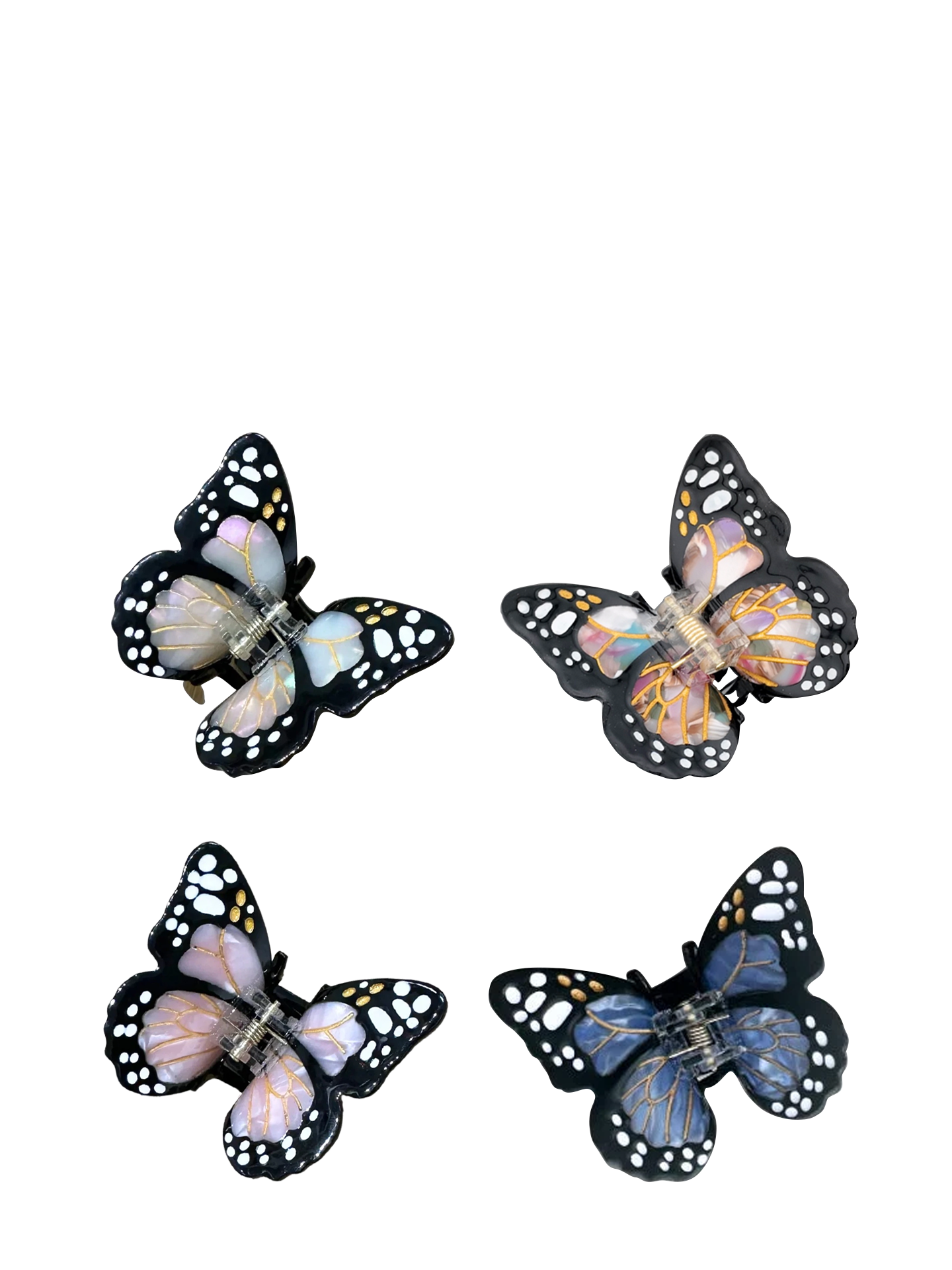 Mini Monarch hair claw, 4 colours