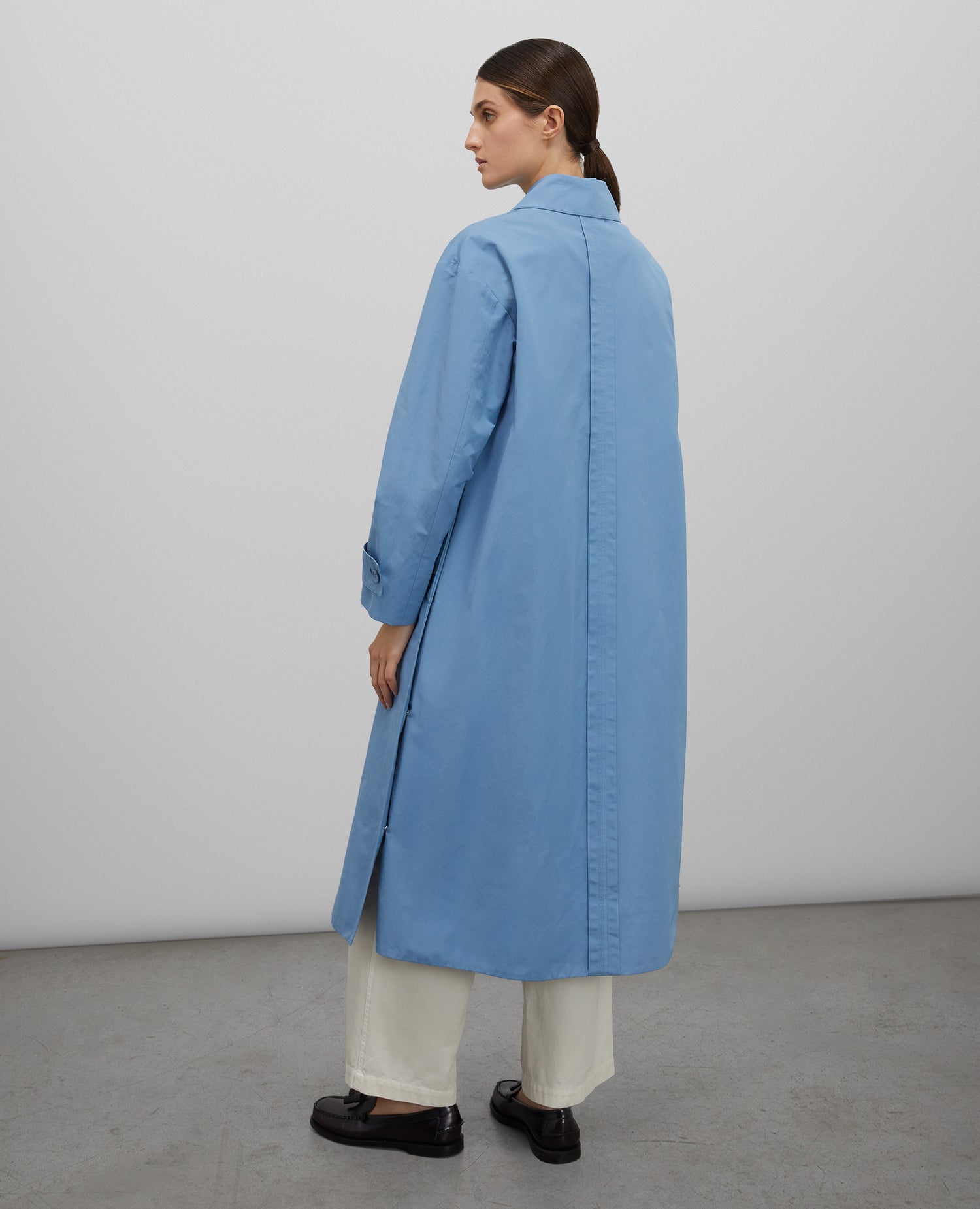 Canvas overcoat, blue