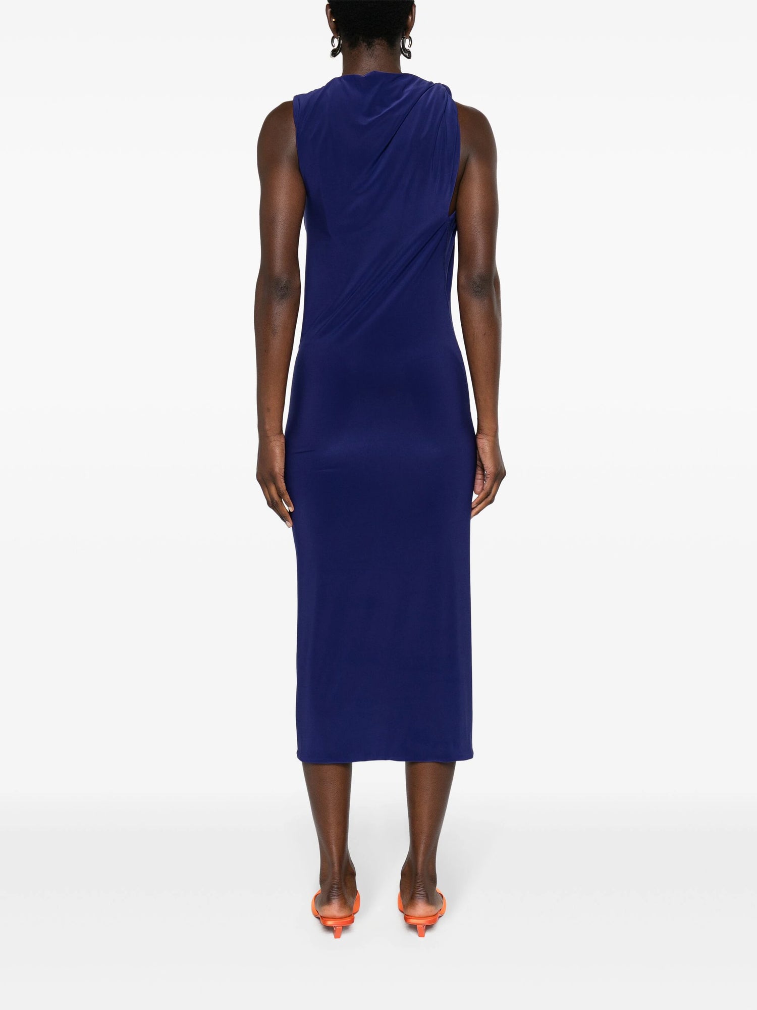 Nuble Slim-fit jersey dress, Ink