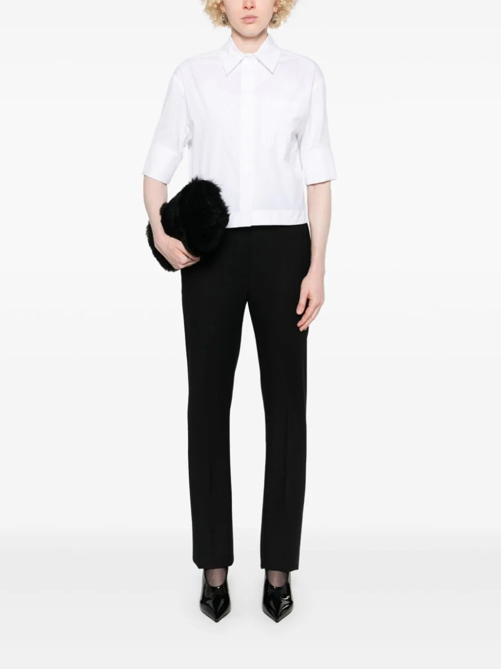 Mora woolen trousers, black