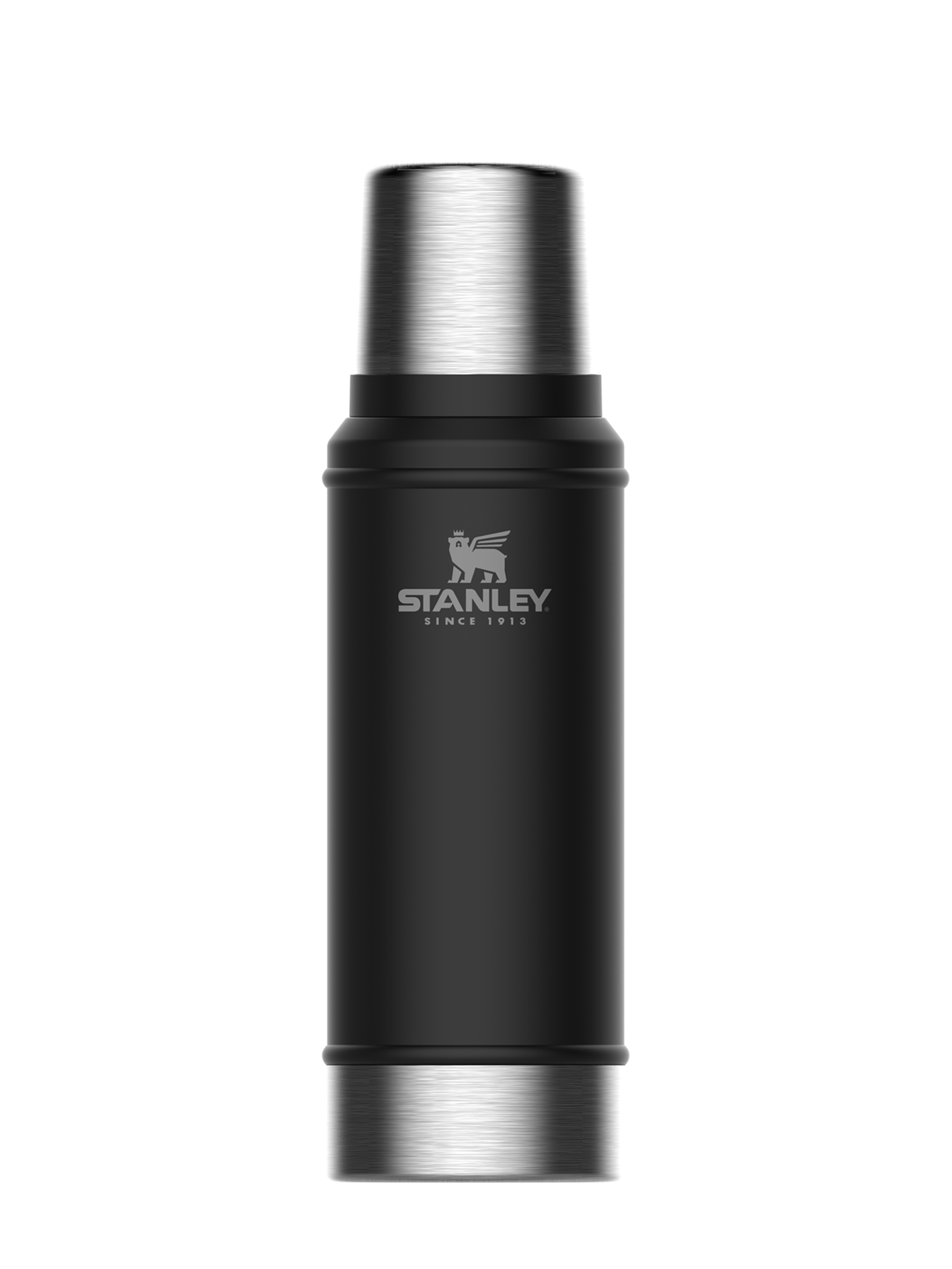 Classic legendary thermos bottle, black (0,75 L)