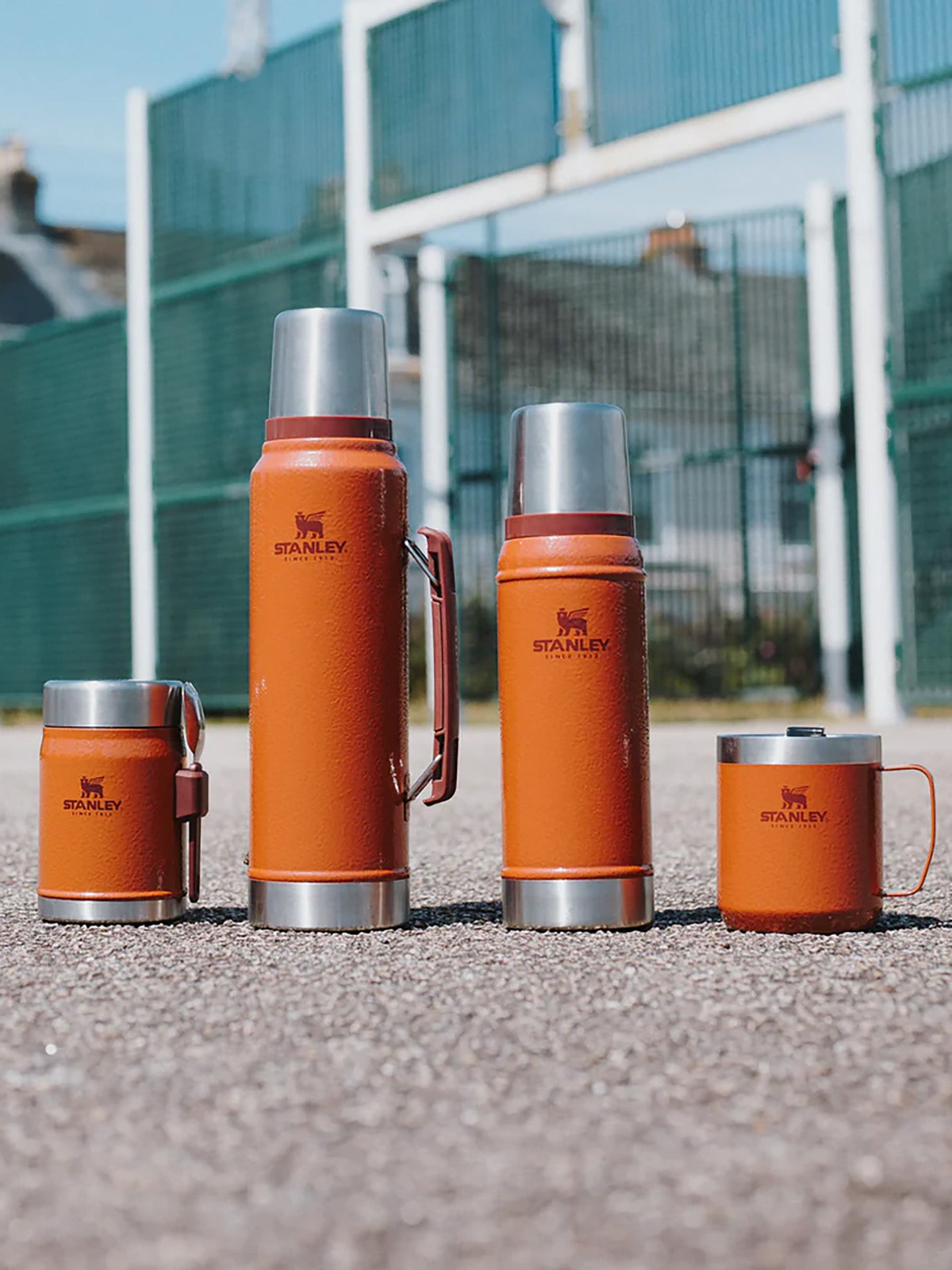 Classic Legendary Food Jar + Spork, hammertone clay (0.4l)