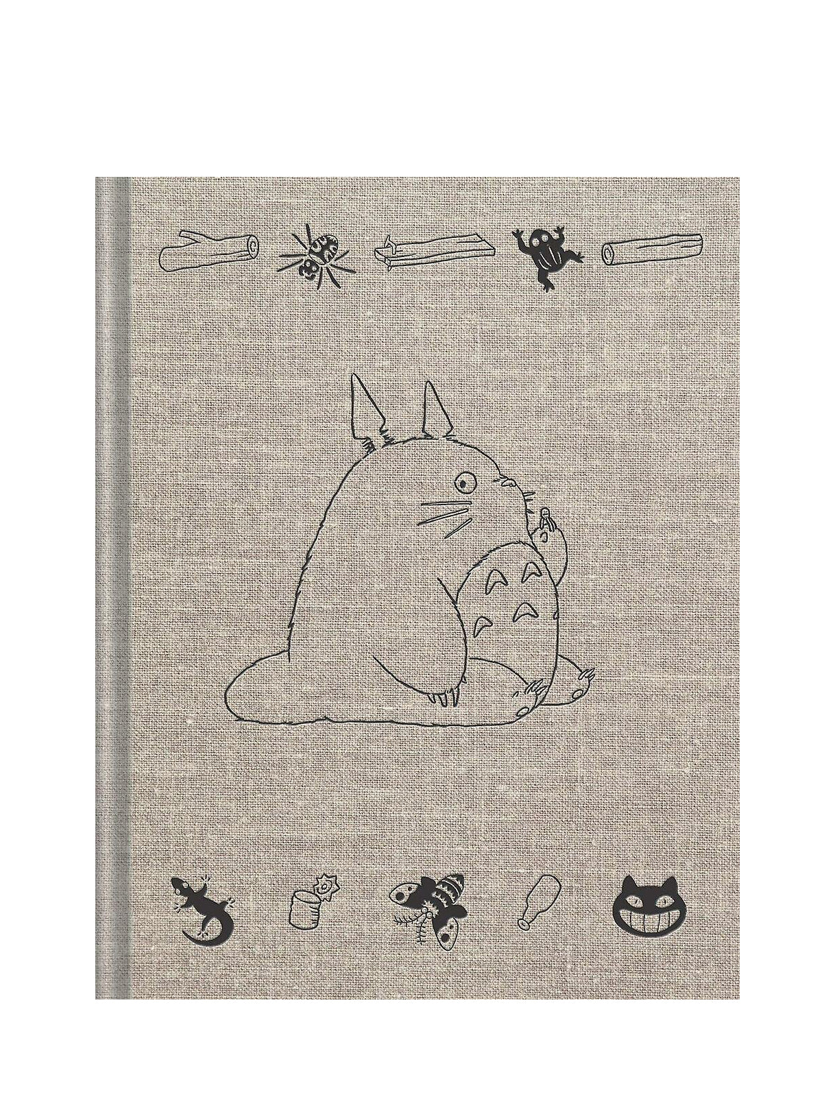 Cover of the 'My Neighbor Totoro Sketchbook' featuring a drawing of the character Totoro with various small illustrations.