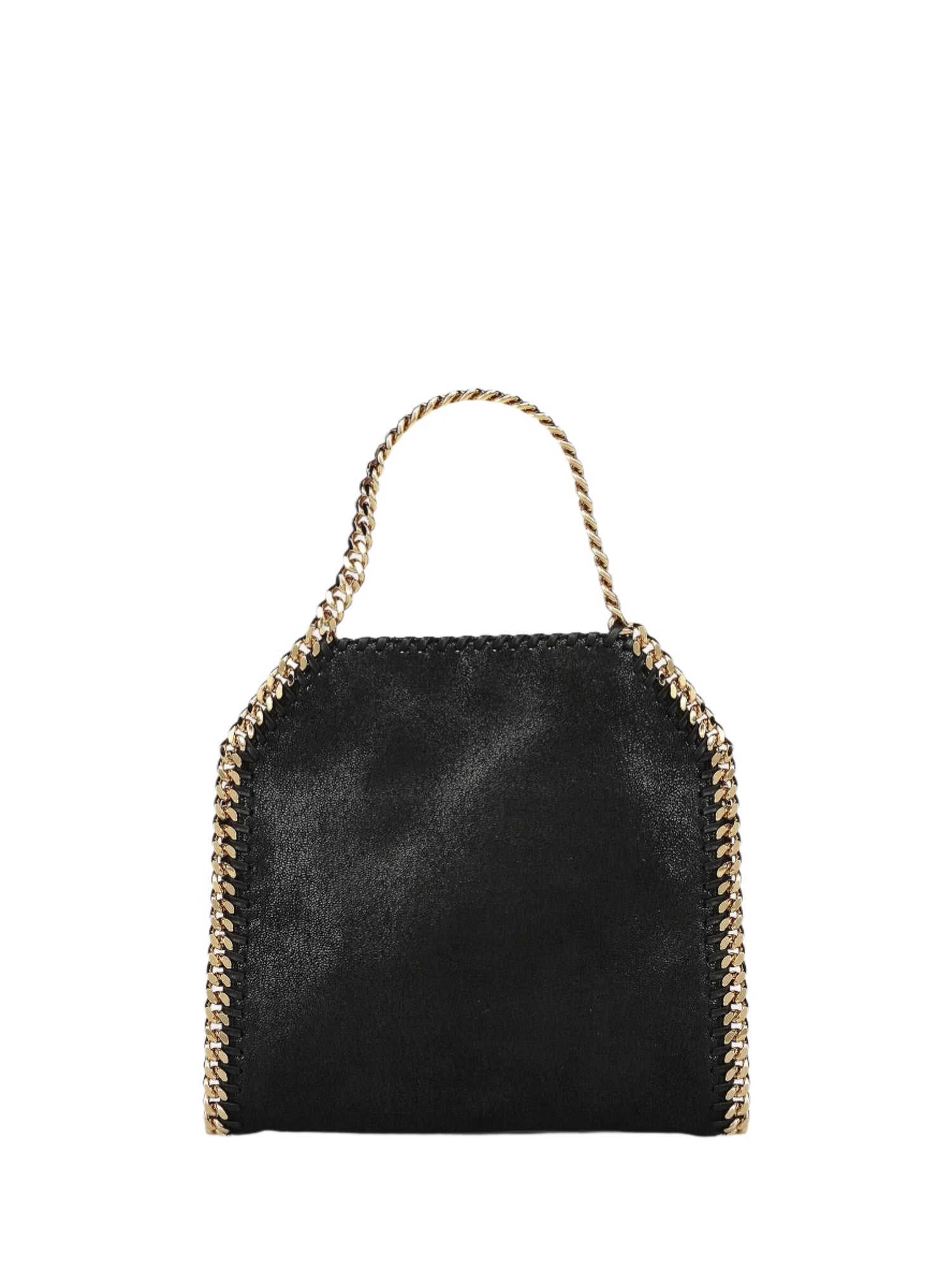 Falabella mini tote bag w/gold color chain, black