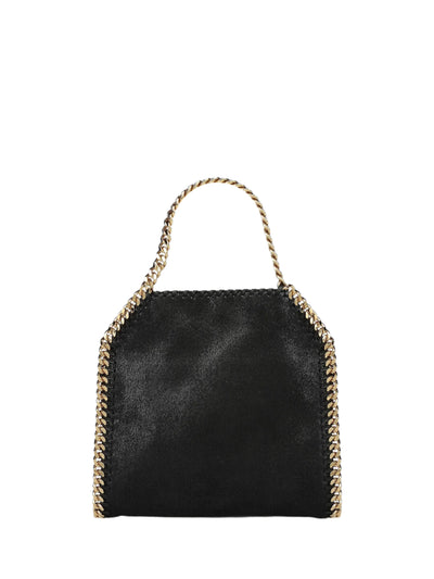 Falabella mini tote bag w/gold color chain, black