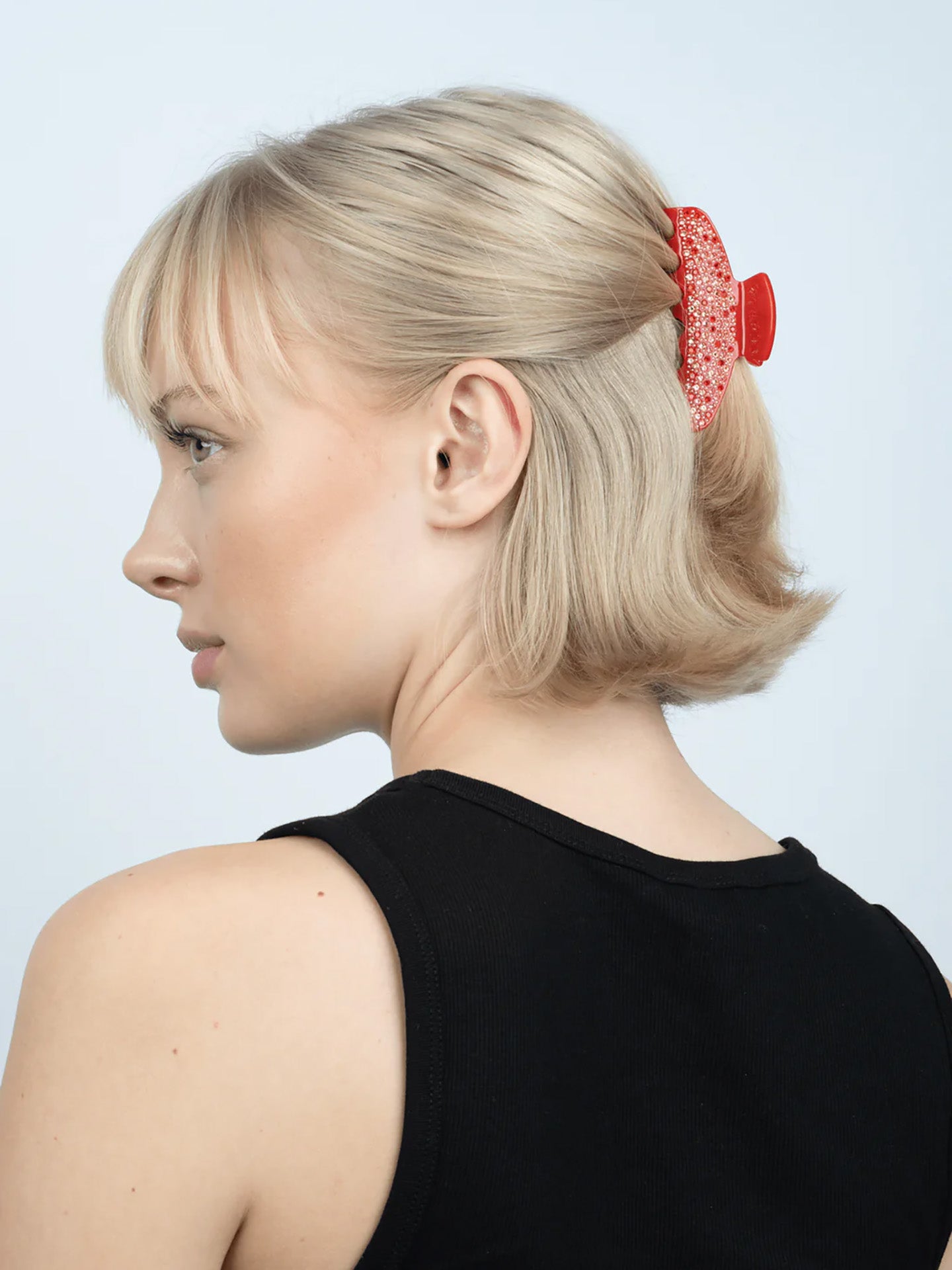 Hair Claw Ida Evergreen Medium, red