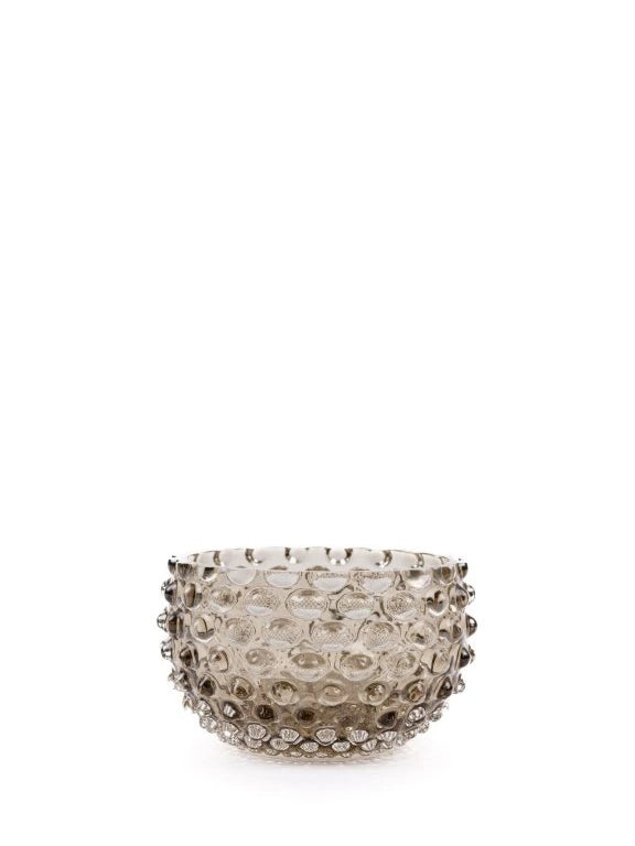 Hobnail glass bowl, cashmere (11,5 cm)