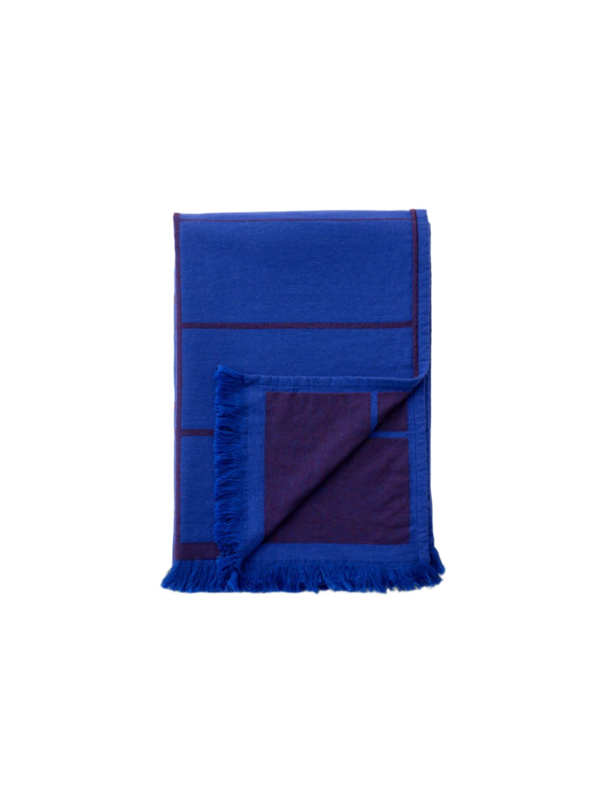 Untitled Throw AP10, electric blue or light beige