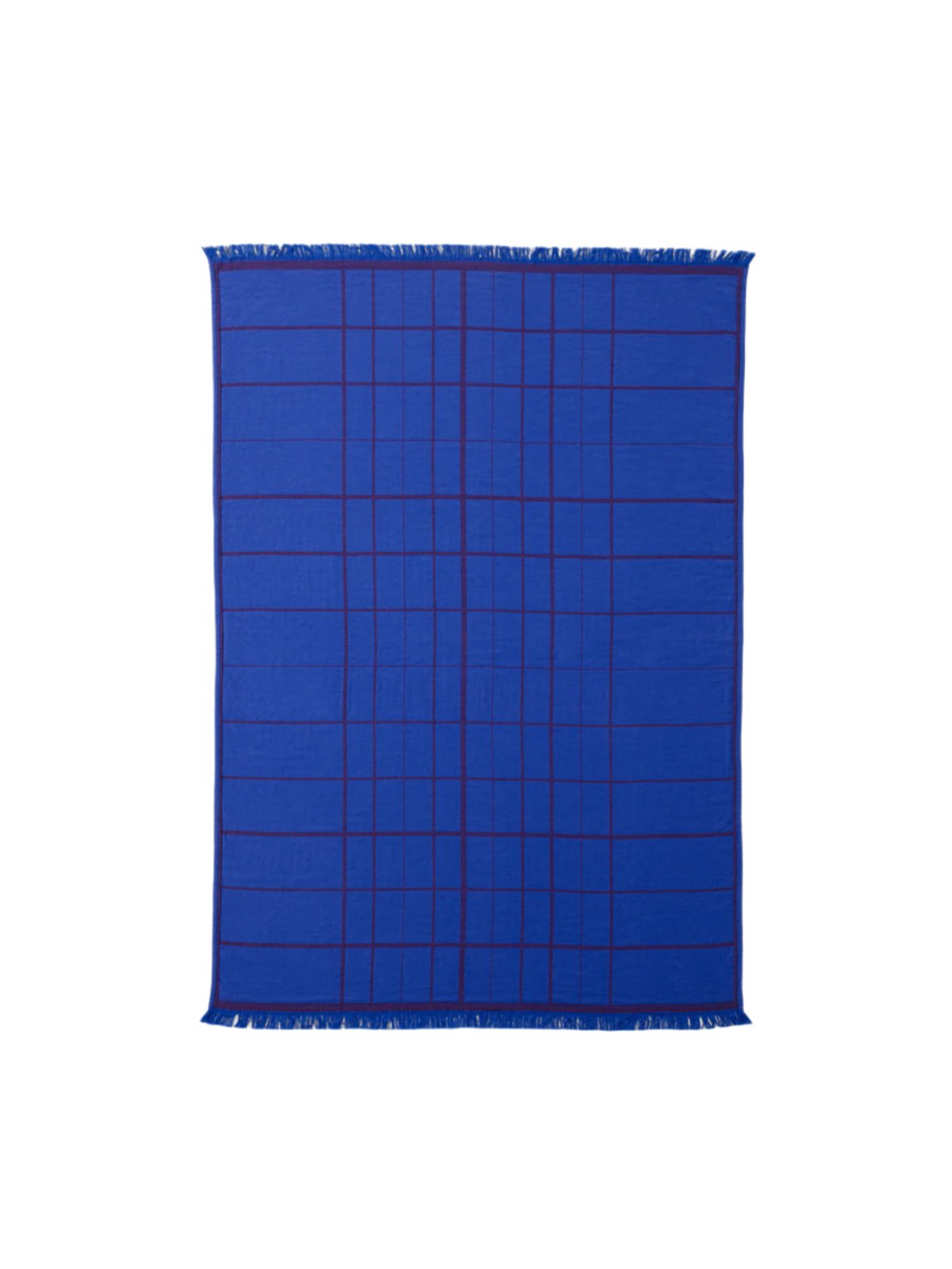 Untitled Throw AP10, electric blue or light beige