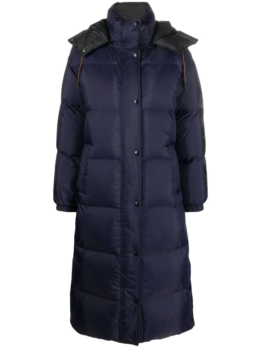 Reversible puffer coat, black/navy blue