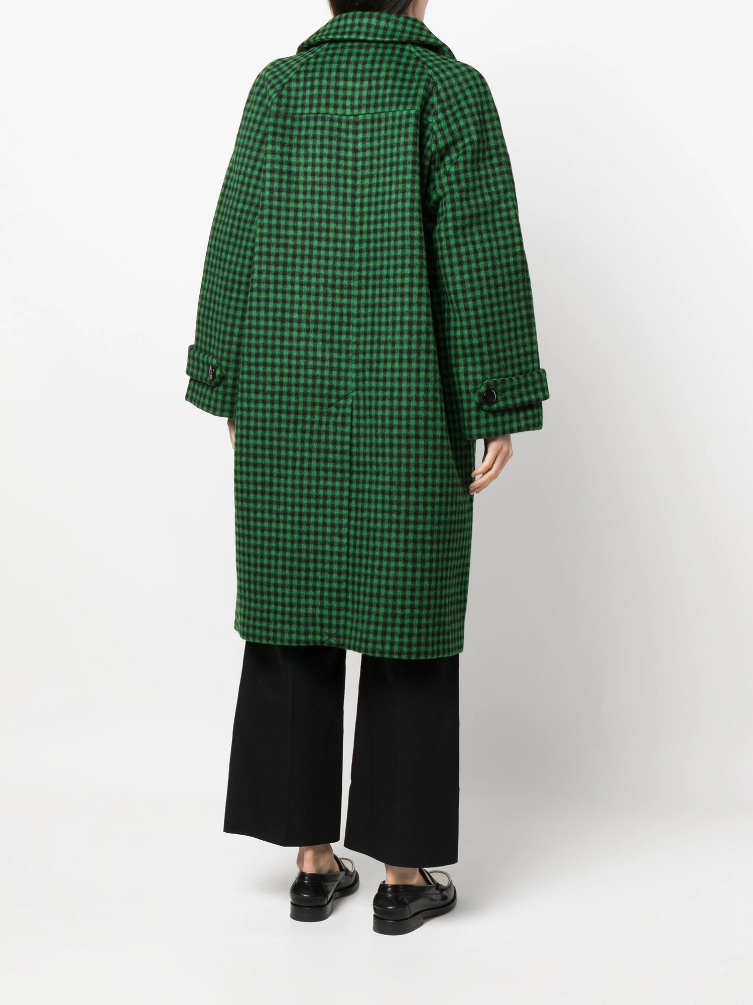 DONNA coat, green black check