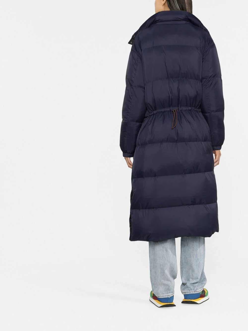 Reversible puffer coat, black/navy blue