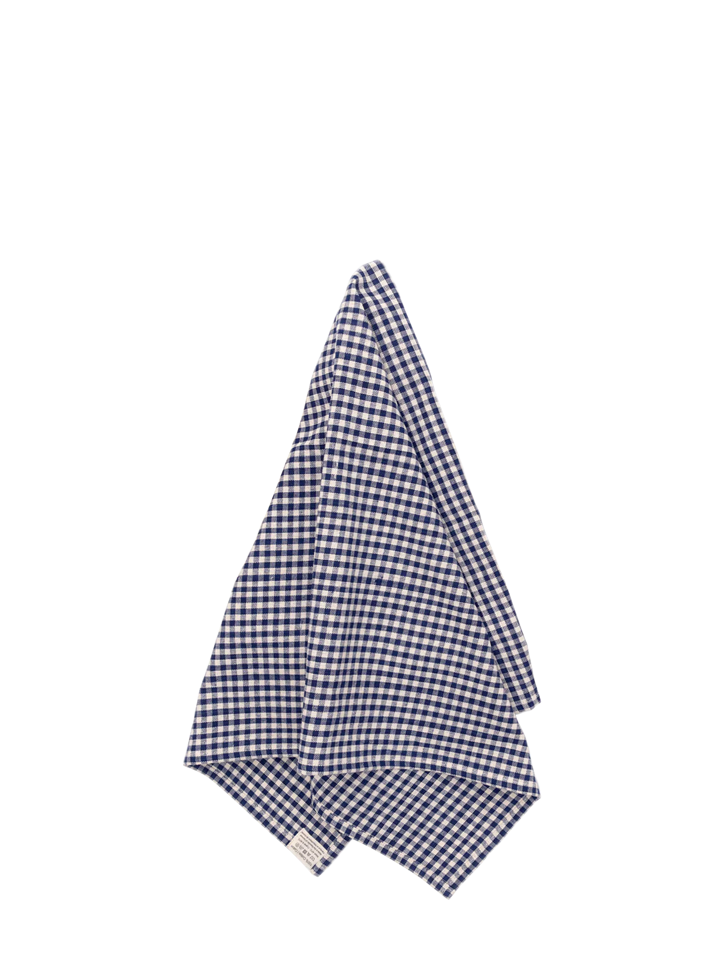 Cotton Kitchen Towel, navy blue and off white gingham