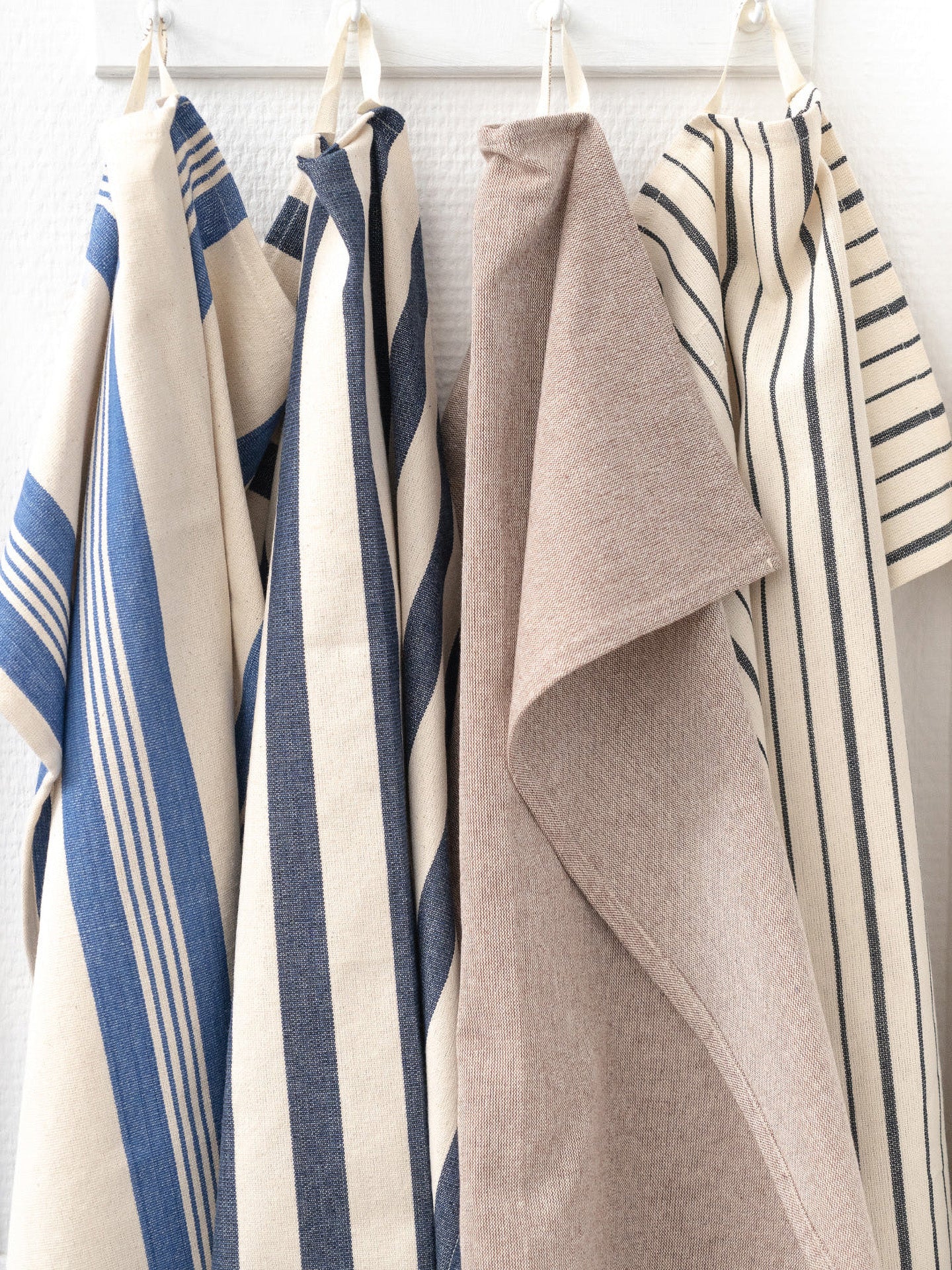 Cotton Kitchen Towel no 4, thick blues