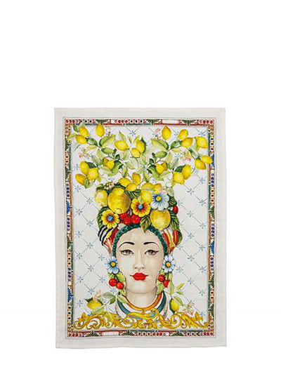 Zagara donna kitchen towel, cream