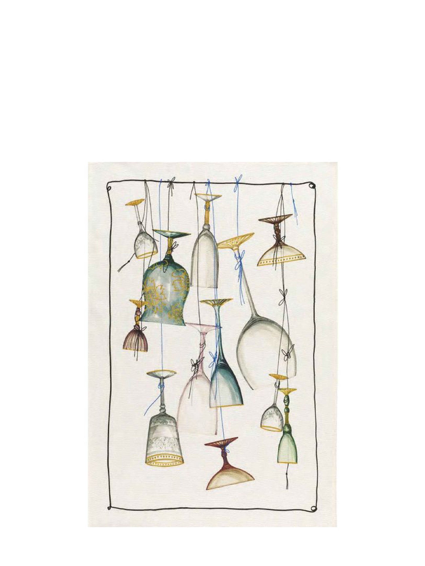 Murano pub linen tea towel (50x70cm)