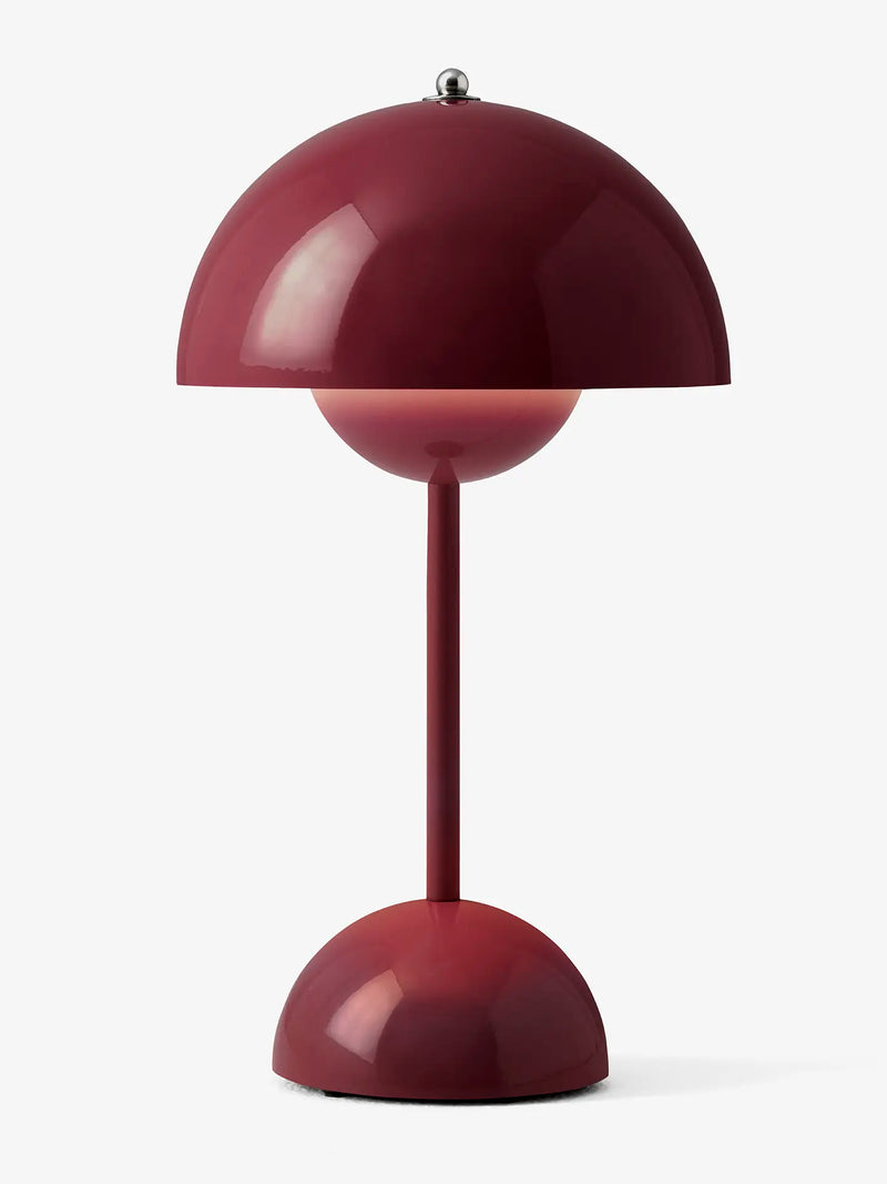 Flowerpot portable lamp VP9, dark plum