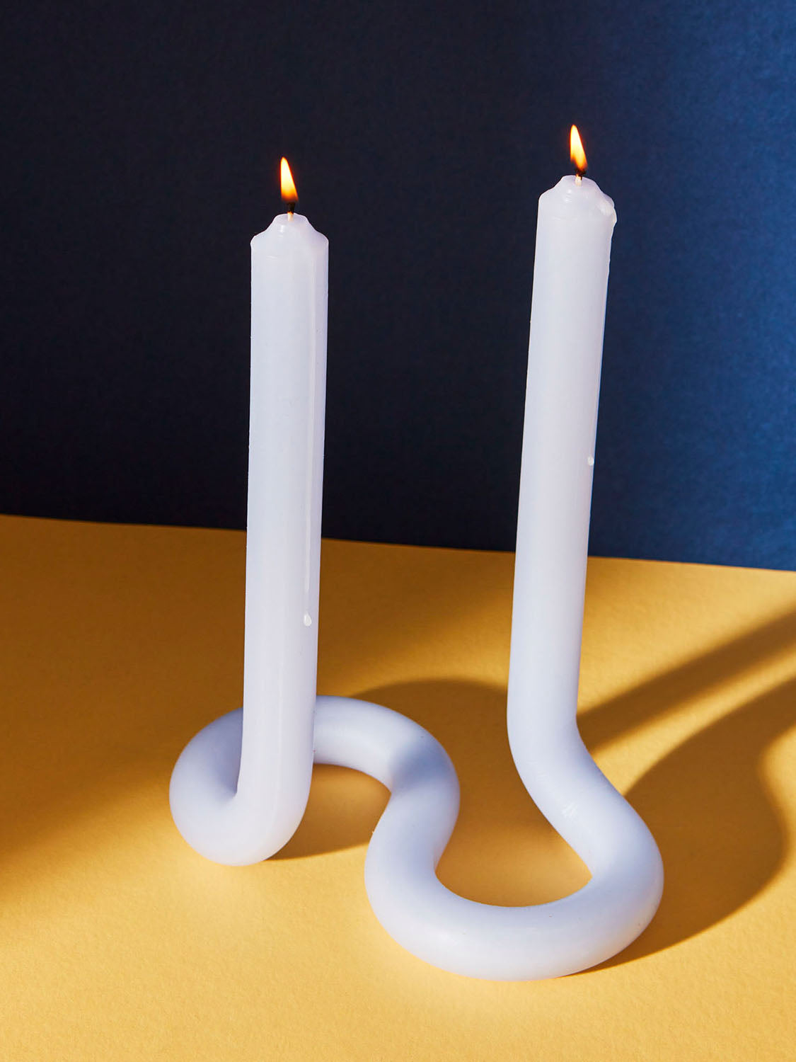 Twist Candle Sticks by Lex Pott, white