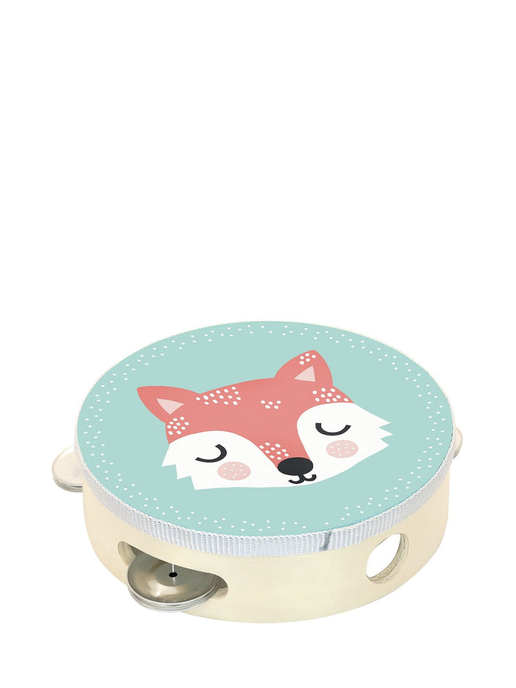Fox wooden tamburin